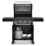 Parrilla de Gas Broil King Baron 420 Pro Shadow 674114 4 Quemadores Lista para Pellets Acero Inoxidable Negro