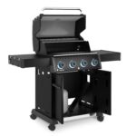 Parrilla de Gas Broil King Baron 420 Pro Shadow 674114 4 Quemadores Lista para Pellets Acero Inoxidable Negro