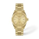 Reloj Tissot PRC 100 Solar T1518223302100 esfera dorada acero inoxidable 34 mm