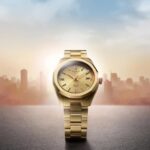 Reloj Tissot PRC 100 Solar T1518223302100 esfera dorada acero inoxidable 34 mm