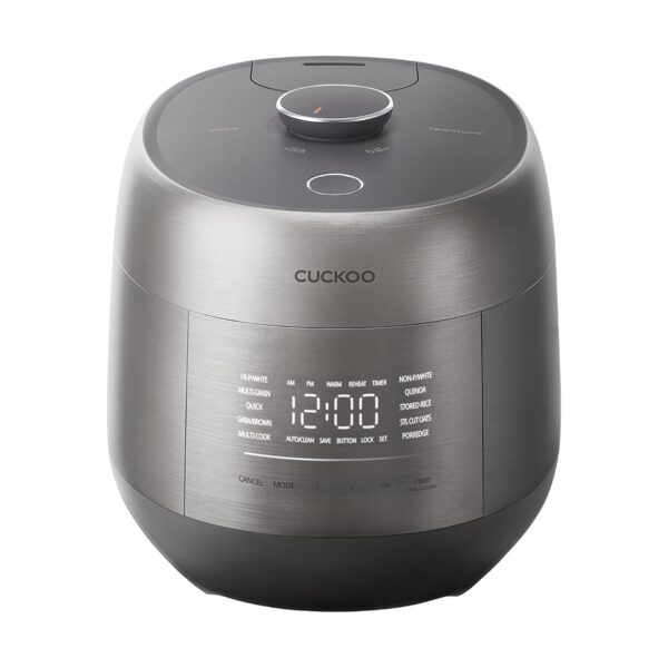 CUCKOO Olla arrocera de doble presión de 6 tazas sin cocer / 12 tazas cocidas con tecnología de calentamiento por inducc