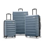 Set de Maletas Samsonite Omni 2 Hardside 3 Piezas Azul Pizarra Policarbonato Ruedas Giratorias Dobles