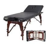 Mesa de Masaje Portátil Master Massage Somerest 10611AQ 30 Pulgadas Respaldo Elevable Tapicería de Poliuretano Negro Mad