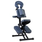 Silla de Masaje Portátil Master Massage Rio 10114AQ Azul Real Marco de Aluminio 24 Libras Plegable y Ajustable