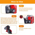 Soplador de Hojas de Gas PeakPursuit Q3afWBqCcszlKIvFqgs XgM0J7B Mochila 66cc 4.0 HP 880 CFM 320 MPH Naranja