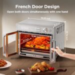 Midea Flexify Pro 10+4 Combo de Horno Tostador y Freidora de Aire, Cocción con Bloqueo Jugoso de Grafeno, Horno de Encim