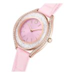 Reloj Swarovski Crystalline Aura Suizo Correa de Piel Rosa Acabado Rose Gold-Tone Modelo 5730150