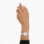 Reloj Swarovski Matrix Pearl Bangle Swiss Made 5743680 Cristal Blanco Acero Inoxidable
