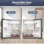Garvee Mini refrigerador compacto de 4.3 pies cúbicos con congelador, refrigerador pequeño de bajo consumo para dormitor
