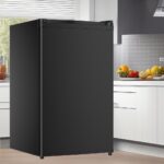 Garvee Mini refrigerador compacto de 4.3 pies cúbicos con congelador, refrigerador pequeño de bajo consumo para dormitor
