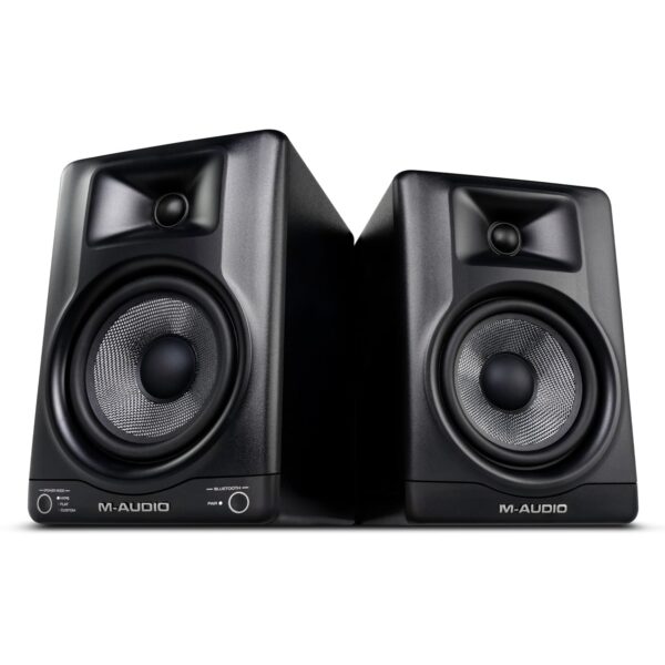 M-AUDIO BX5BT - Par de altavoces de monitor de estudio de escritorio de 5 pulgadas con DSP y Bluetooth con control de ap