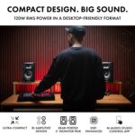 M-AUDIO BX5BT - Par de altavoces de monitor de estudio de escritorio de 5 pulgadas con DSP y Bluetooth con control de ap