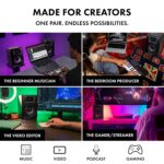 M-AUDIO BX5BT - Par de altavoces de monitor de estudio de escritorio de 5 pulgadas con DSP y Bluetooth con control de ap