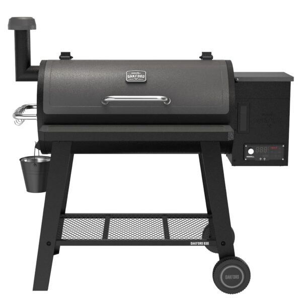 Parrilla Ahumadora de Pellets Nexgrill Oakford 910-0509 930 Pulgadas Cuadradas Tolva 22 Libras Gris Oscuro