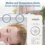 VTech Monitor de Bebé de Video con 2 Cámaras Advanced HD Plus Twin Pantalla IPS de 5.5 Pulgadas Panorámica Inclinación Z