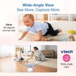 VTech Monitor de Bebé de Video con 2 Cámaras Advanced HD Plus Twin Pantalla IPS de 5.5 Pulgadas Panorámica Inclinación Z
