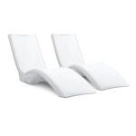 Juego de 2 Tumbonas para Piscina Step2 Vero Modelo 461100 Blanco Plástico Doble Pared