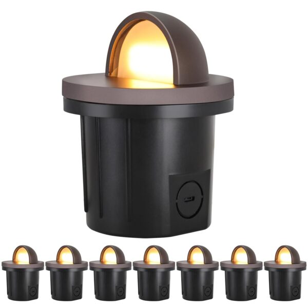 Luces LED de Pozo Energetic Lighting C-FOX-BL04 5W 5CCT IP67 RA90 Paquete de 8