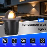 Luces LED de Pozo Energetic Lighting C-FOX-BL04 5W 5CCT IP67 RA90 Paquete de 8