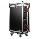 Gator Cases ATA-Style Flight Case con ruedas para mezclador digital Midas M32R LIVE de 40 canales, caseta para perros in