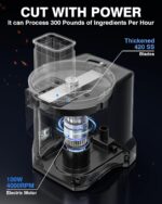 WantJoin Picador eléctrico 5 en 1 de verduras – Cortador de verduras comercial multifuncional para alimentos y frutas, c