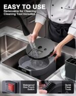 WantJoin Picador eléctrico 5 en 1 de verduras – Cortador de verduras comercial multifuncional para alimentos y frutas, c