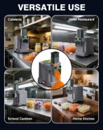 WantJoin Picador eléctrico 5 en 1 de verduras – Cortador de verduras comercial multifuncional para alimentos y frutas, c