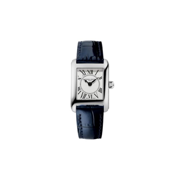 Reloj Frederique Constant Classic Carrée FC-200MC26 Mujer Caja de Acero Inoxidable Tono Plata 23mm Correa de Piel Azul M