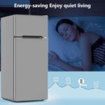 Electactic Mini refrigerador de 4.5 pies cúbicos con congelador, refrigerador compacto de 2 puertas con 2 estantes extra