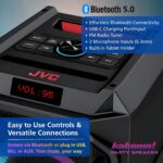 Bocina Bluetooth para Fiestas JVC SPPA200BT Woofer 6.5 Pulgadas Tweeters Duales 1 Pulgada 45W IPX5 LED Batería 4 Horas T
