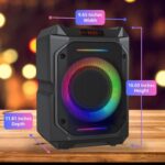 Bocina Bluetooth para Fiestas JVC SPPA200BT Woofer 6.5 Pulgadas Tweeters Duales 1 Pulgada 45W IPX5 LED Batería 4 Horas T