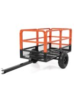 Garvee Carro de descarga de acero resistente para remolques ATV, 1600 libras, 22 pies cúbicos, remolque utilitario de ja