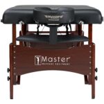 Mesa de Masaje Portátil Master Massage Newport 10008AQ 30 x 72 x 28 Pulgadas Cojín 2.5 Pulgadas Marco de Haya Color Negr