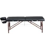 Mesa de Masaje Portátil Master Massage Newport 10008AQ 30 x 72 x 28 Pulgadas Cojín 2.5 Pulgadas Marco de Haya Color Negr
