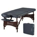 Mesa de masaje portátil Master Massage Newport 10001AQ 30 x 72 x 28 pulgadas azul real cojín 2.5 pulgadas