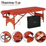 Mesa de Masaje Master Massage Fairlane Therma-Top 26283AQ Plegable con Calefacción 28 Pulgadas Canela