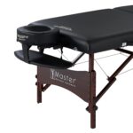 Mesa de Masaje Portátil Master Massage Roma II 10025AQ 30x84 Pulgadas Cojín 2.5 Pulgadas Negro
