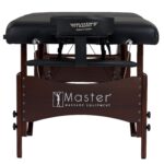 Mesa de Masaje Portátil Master Massage Roma II 10025AQ 30x84 Pulgadas Cojín 2.5 Pulgadas Negro