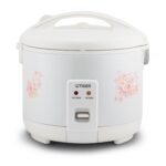 Tiger JNP-1800-LF - Olla arrocera blanca con capacidad para 10 tazas con olla interior antiadherente, cable de alimentac