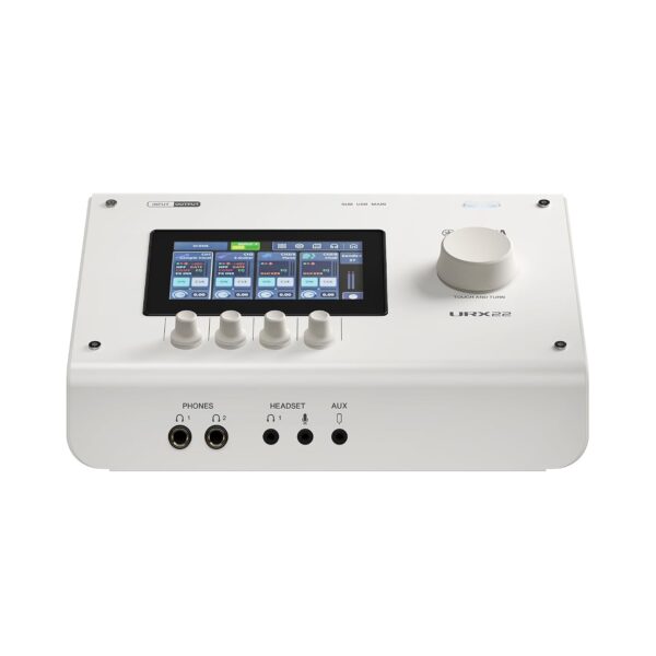 Yamaha URX22 Interfaz de audio dual USB-C de 4 entradas/2 salidas con pantalla táctil, incluye Cubase Al, WaveLab Cast,