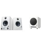 PreSonus Eris 3.5 Monitores de Estudio Blanco con Subwoofer Eris Sub 8BT Blanco de 8 Pulgadas Bluetooth 5.0