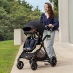 Cochecito Evenflo Pivot Xpand NXT ST200412579 Negro Carbón Acero Aluminio Arnés de 5 Puntos