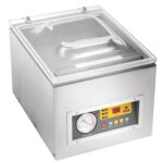 Sellador al vacío de cámara profesional, control automático, 260W 3.5 Cbm/h,10.2 "ancho de sellado,Acero inoxidable,Máqu