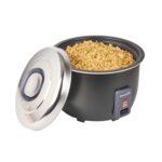 Restaurantware Arrocera comercial 60 tazas de acero resistente calentador de arroz industrial con interior antiadherente
