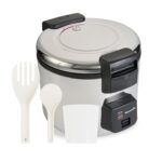 Restaurantware Arrocera comercial 70 tazas de acero resistente calentador de arroz industrial con interior antiadherente