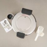 Restaurantware Arrocera comercial 70 tazas de acero resistente calentador de arroz industrial con interior antiadherente