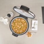 Restaurantware Arrocera comercial 70 tazas de acero resistente calentador de arroz industrial con interior antiadherente