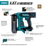 Makita XNB04Z 18V LXT® Clavadora inalámbrica de iones de litio sin escobillas de 2 pulgadas, 18 Ga., solo herramienta