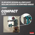 Makita XNB04Z 18V LXT® Clavadora inalámbrica de iones de litio sin escobillas de 2 pulgadas, 18 Ga., solo herramienta