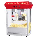 6097 Great Northern Popcorn Red Foundation Popcorn Popper Machine Cart, 8 Ounce